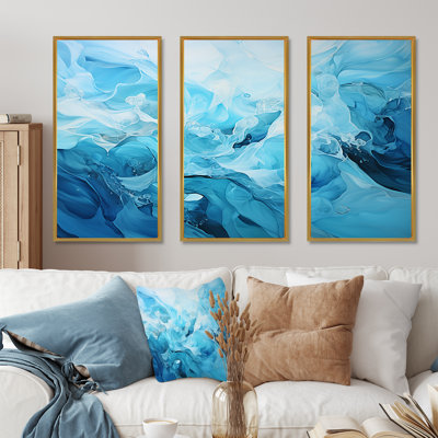 Oceanic Rhapsody I - Impressionnisme abstrait sur toile