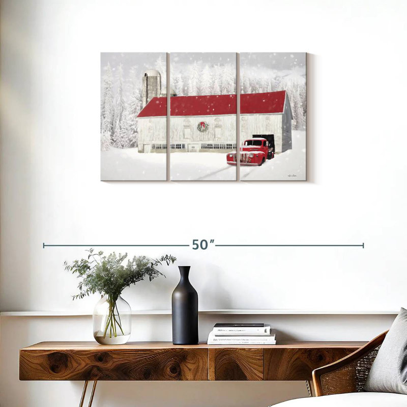 Lilie Wyoming Christmas Barn, H 20 po x l 33 po
