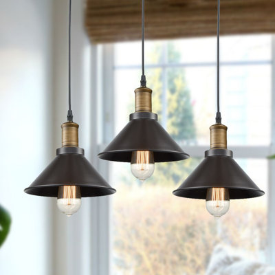Muniz 3 - Light Oil Rubbed Bronze Unique/Statement Pendant