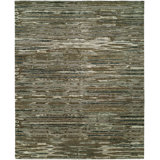Abstract Area Rug in Brown