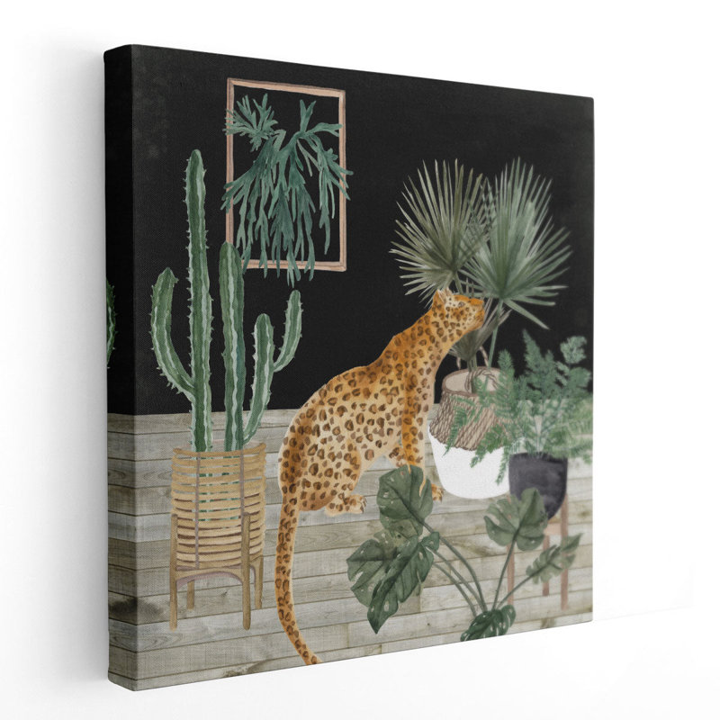Jungle Home II - reproduction d'art sur toile, H 30 po x l 30 po