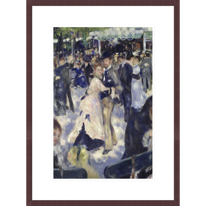 Le Moulin de la Galette, détail des danseurs par Pierre-Auguste Renoir, impression giclée encadrée, H 21,75 po x l 16,2 po