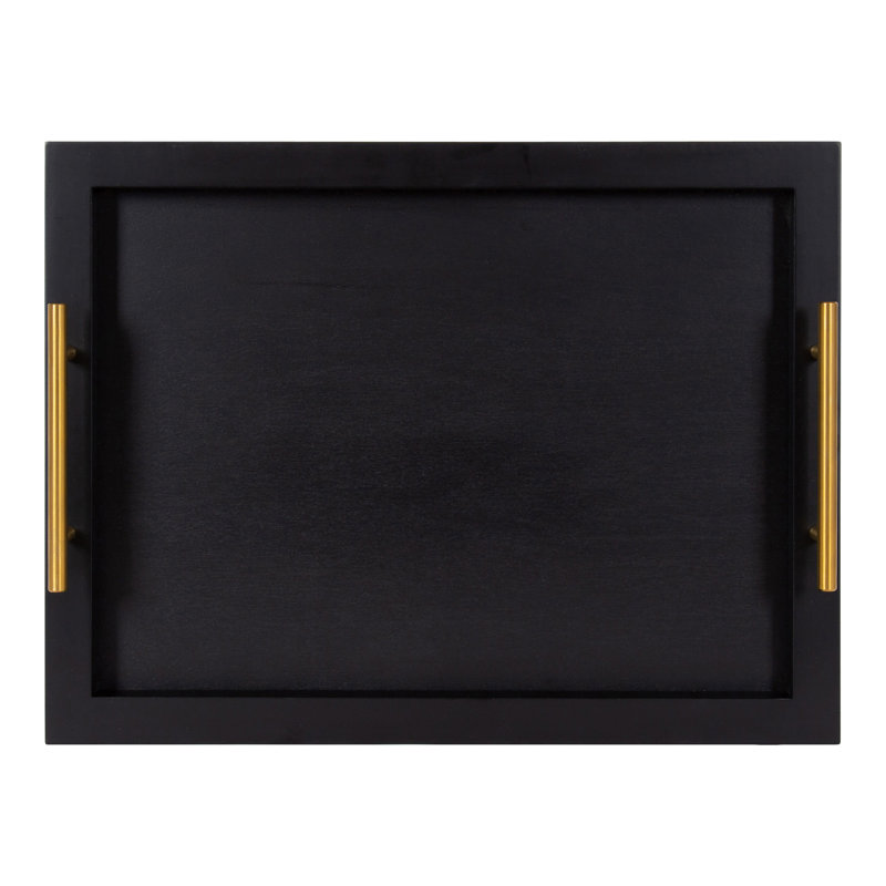Borce Tray, 2.28" H x 16.5" W x 12.5" D, Black