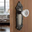 Plaque victorienne avec bouton de porte en cristal-15388221