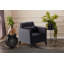 Fauteuil capitonné en velours l 30,71 po-1623365400
