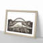 Tyne Bridge Linking Newcastle - Picture Frame Painting Print-56733666-56733667