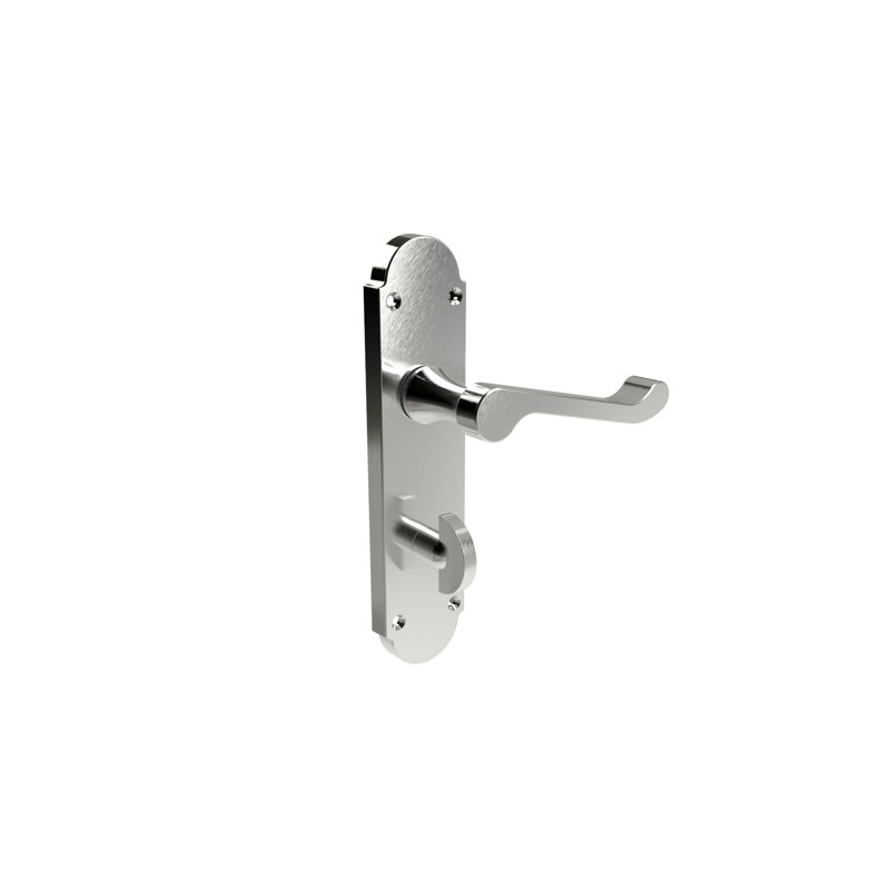 Epsom Springfield Door Handle, Satin Chrome