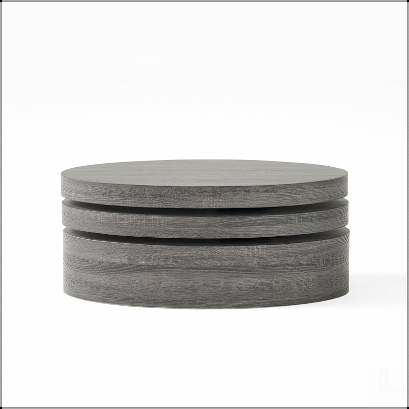 MODERNESQUE ROTATING COFFEE TABLE 1 With a rotating top and extra storage underneath this table is multi-functional and unique