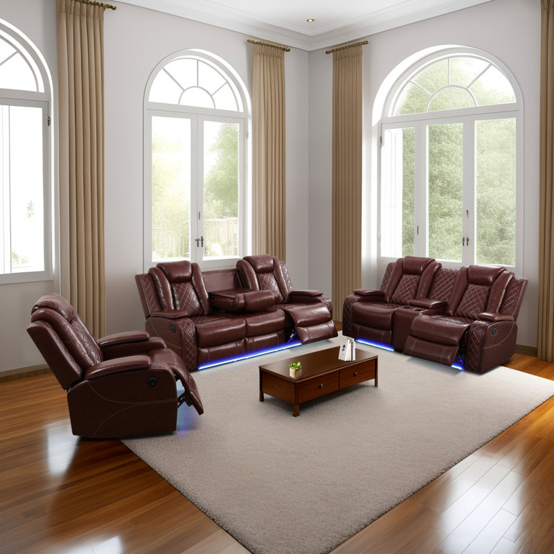 Fauteuil inclinable en similicuir Kirstyleigh