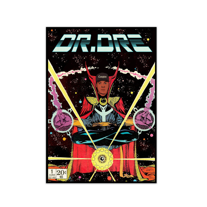 Dr. Dre by David Redon - Print, No Frame, 84.1 cm H x 59.4 cm W x 1 cm D