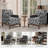  Traditional Floral Upholstered Armchair with Solid Wood Legs-1854078260-1863075400