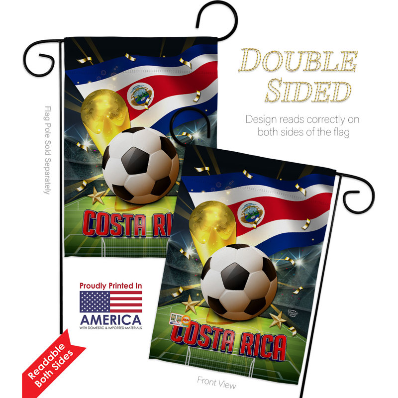 Jasman Double Sided Polyester Garden Flag, 18.5" H x 13" W