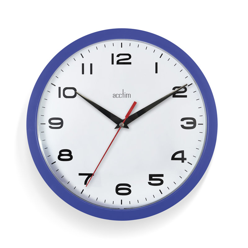 Acctim Aylesbury Kitchen Wall Clock Quartz 25cm, Blue