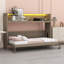 Lit escamotable simple TG, lit escamotable en bois avec bureau, lumière DEL et station de charge USB-393662052