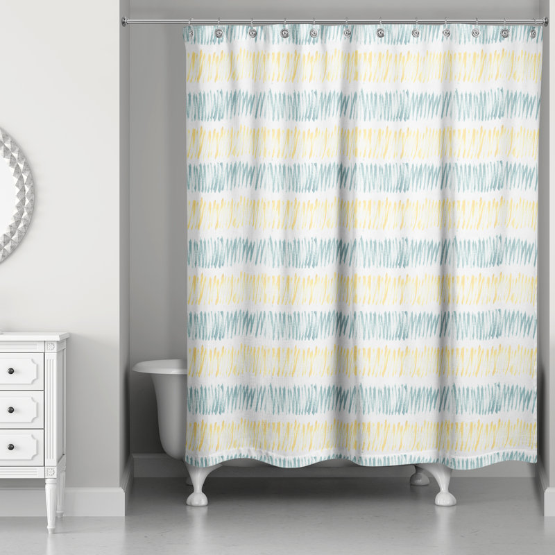 Rideau de douche Rishaank, Jaune