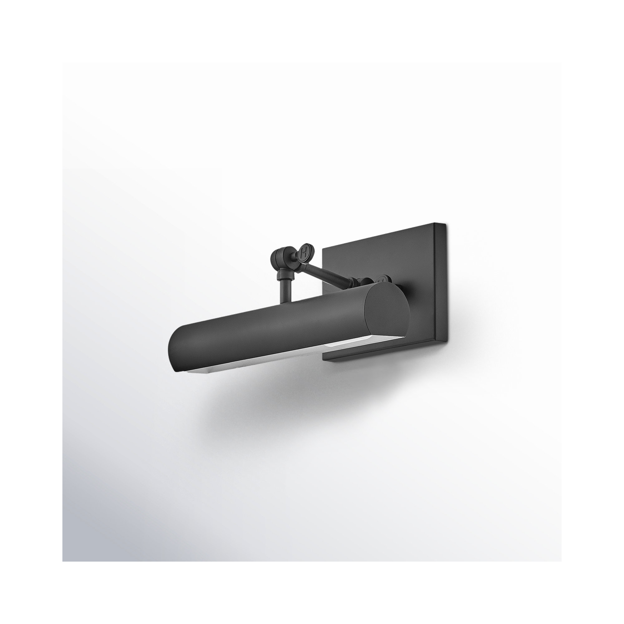 Stokes Adjustable Plug-in Wall Sconce w/ On/Off Switch, Black