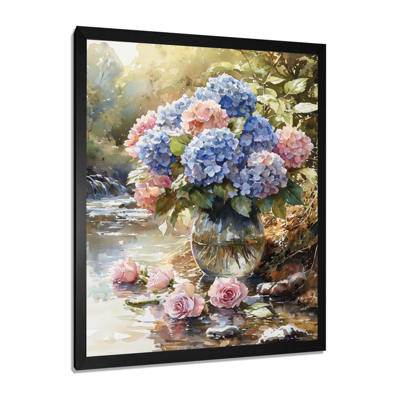 Chapman - Floral Canvas Art Print, Reproduction encadrée d'une seule photo, Noir, noir, noir, noir, H 20 po x l 12 po
