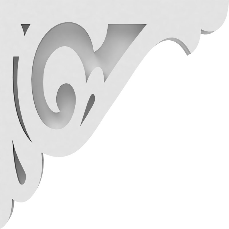 Corbeau en PVC de qualité architecturale Bordeaux, H 10 po x l 10 po x P 1,875 po