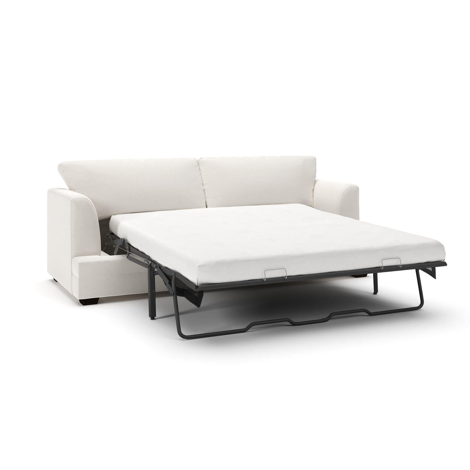 Edan 92'' Sleeper Sofa, Lena Off White Performance Linen Blend