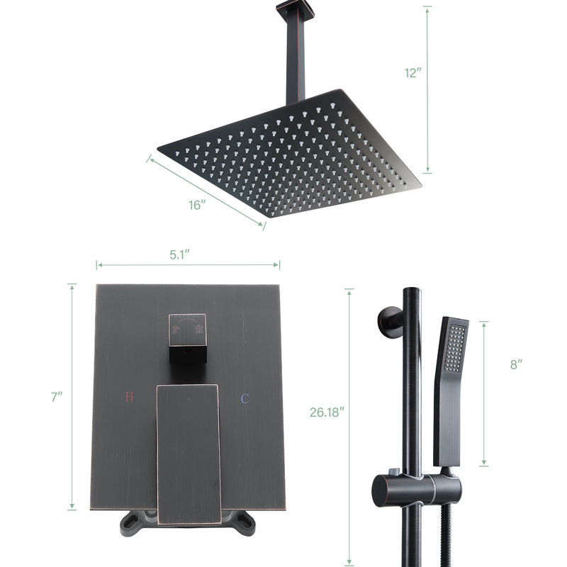 Complete Shower System with Rough in-Valve