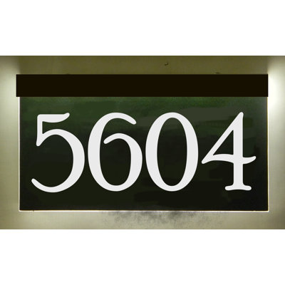 Plaque d'adresse 1 ligne à DEL avec transformateur à brancher