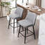 Tabouret de bar pivotant à 360 ° à hauteur de comptoir pour îlot de cuisine et pub (ensemble de 2)-423203847