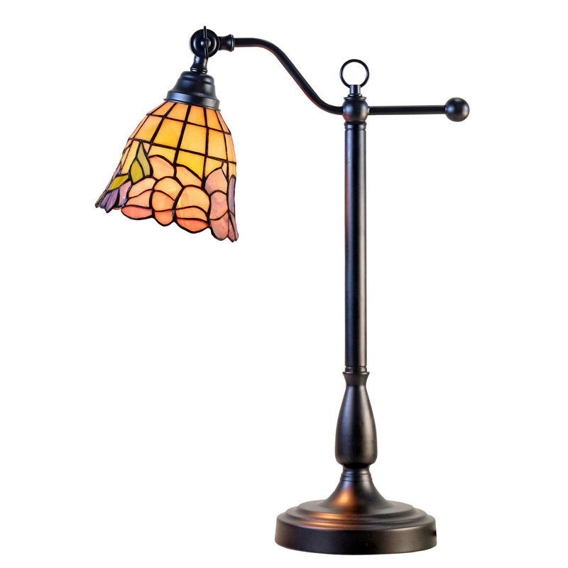 De Anza Tiffany Adjustable Shade Desk Lamp