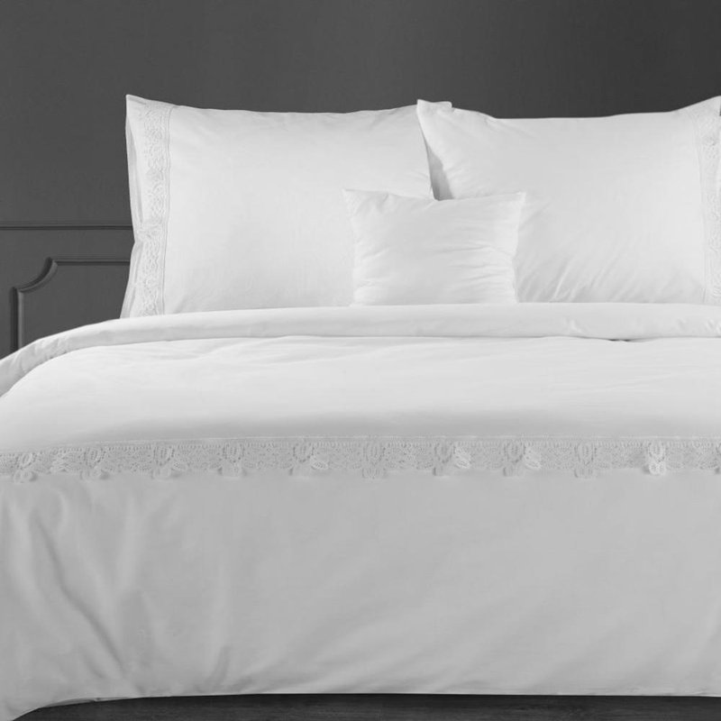 Absidy Solid Colour Duvet Cover Set with Pillowcases, Single - 1 Standard Pillowcase