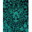Tapis bleu noué à la main Mazarine, unique en son genre - bleu
