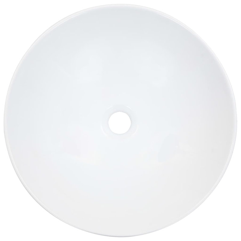 Belfry Bathroom Marana 410mm W Ceramic Circular Sink, White