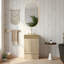 Meuble-lavabo autoportant en métal doré-258348412-258348413