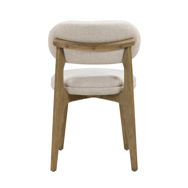 Chaise de salle à manger Caleb Performance, Crème, crème