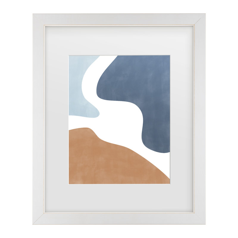 Œuvre encadrée «ologicella », 13" H x 16" W, Cadre blanc