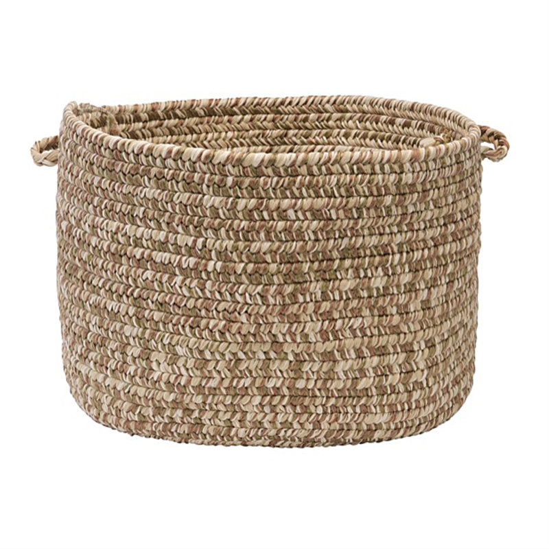 Panier en laine Abey, H 10 po x l 14 po x P 14 po, Vert