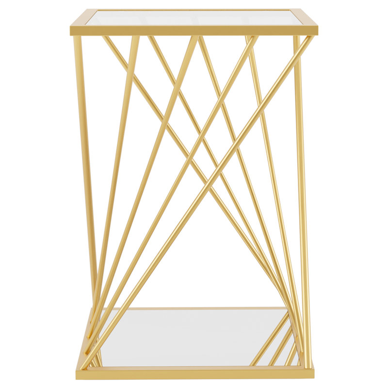Table de bout avec tablette de plancher