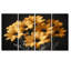 «Yellow Mums», impression d'art mural jaune et noir-807687787