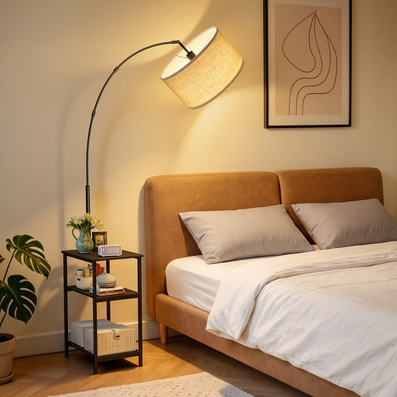Lampe de table sur pied 75,98 "avec télécommande et prise de recharge USB, Noir
