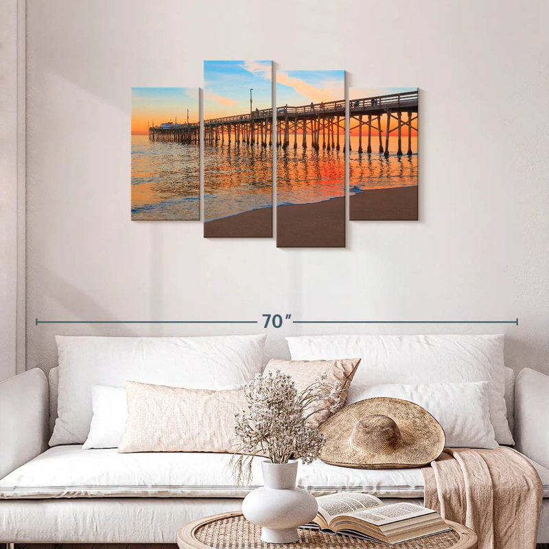 Gillard Balboa Pier Sunset, 27"H x 43"W