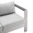 Shore Sunbrella Fabric Aluminum Outdoor Patio Loveseat-521750282