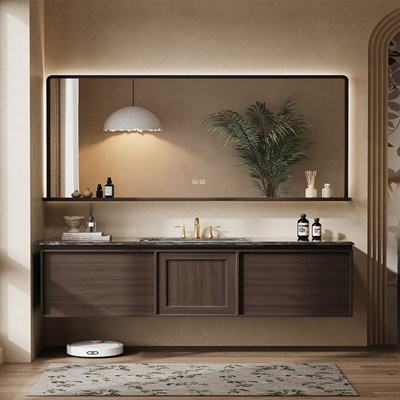 American medieval style bathroom cabinet