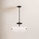 Elloise 2 Light Glass Semi Flush Mount