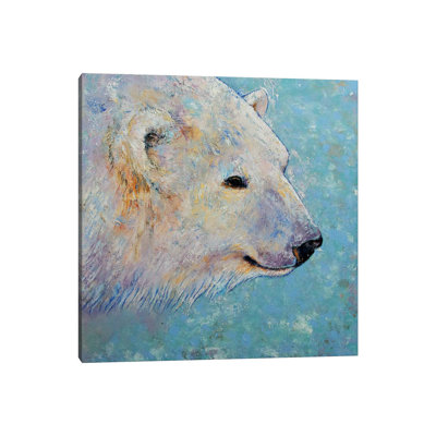 Polar Bear 1 Piece Wrapped Canvas Painting