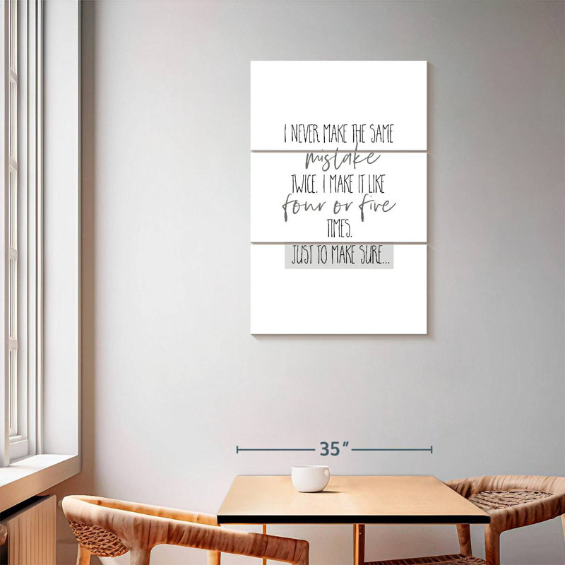 Tergel The Same Mistake, 57" H x 36" W
