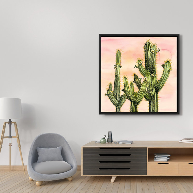 Weberocereus Cactus Framed Canvas | Bedroom Decor Art