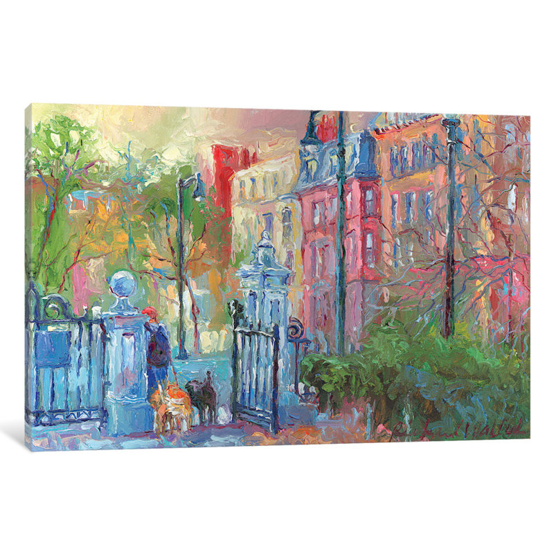 «Boston I» par Richard Wallich - impression sans cadre, H 26 po x l 40 po x P 1,5 po