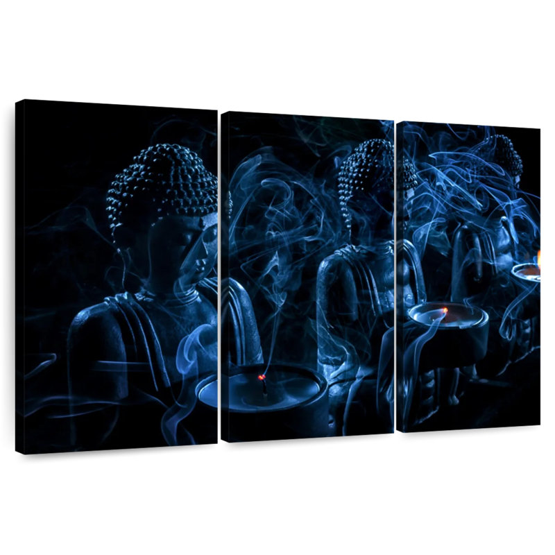 Bougeoirs Leisha Buddha, H 36 po x l 57 po