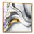 Toile avec cadre flottant or