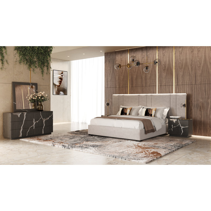 Miroir carré en bois manufacturé Velva