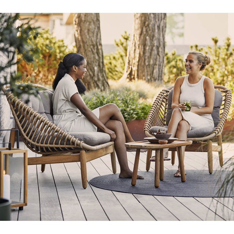 Strington Teak Patio Chair with Cushions