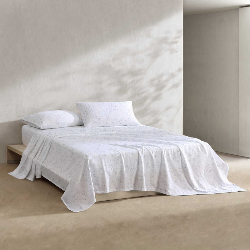 Ensemble de draps en coton Calvin Klein, Ensemble de draps pour très grand lit avec 2 taie, Mauve disco cow-girl